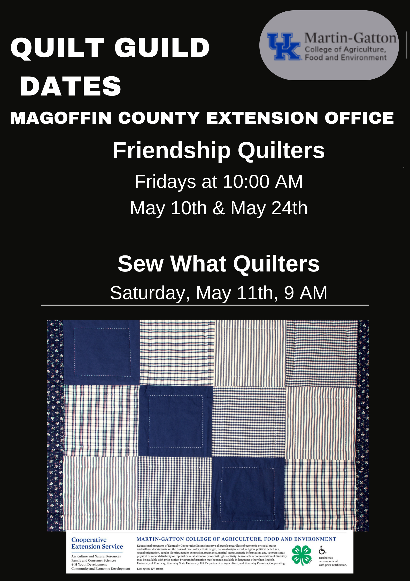 Quilt Guild May Flyer