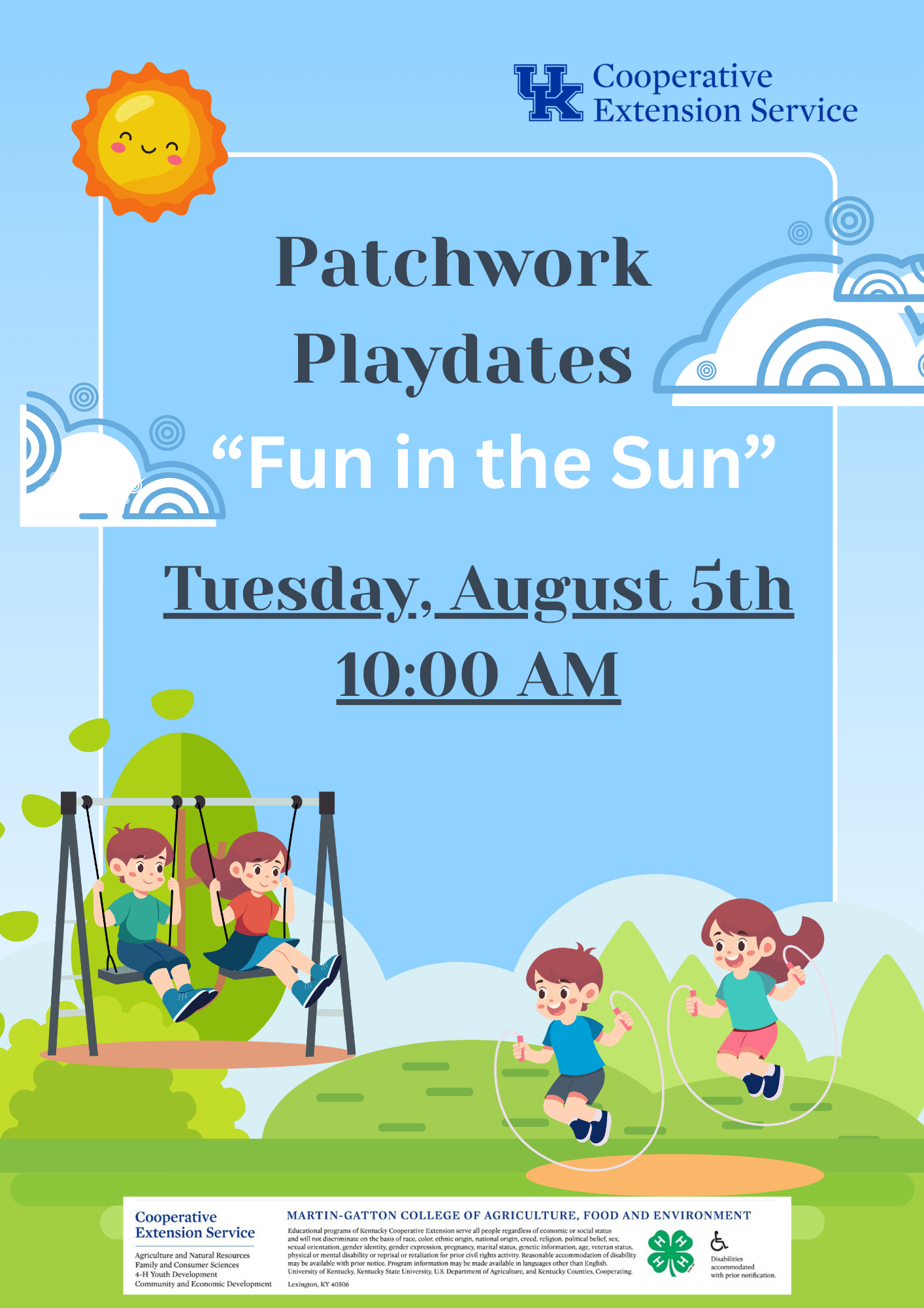 Patchwork Playdate Flyer