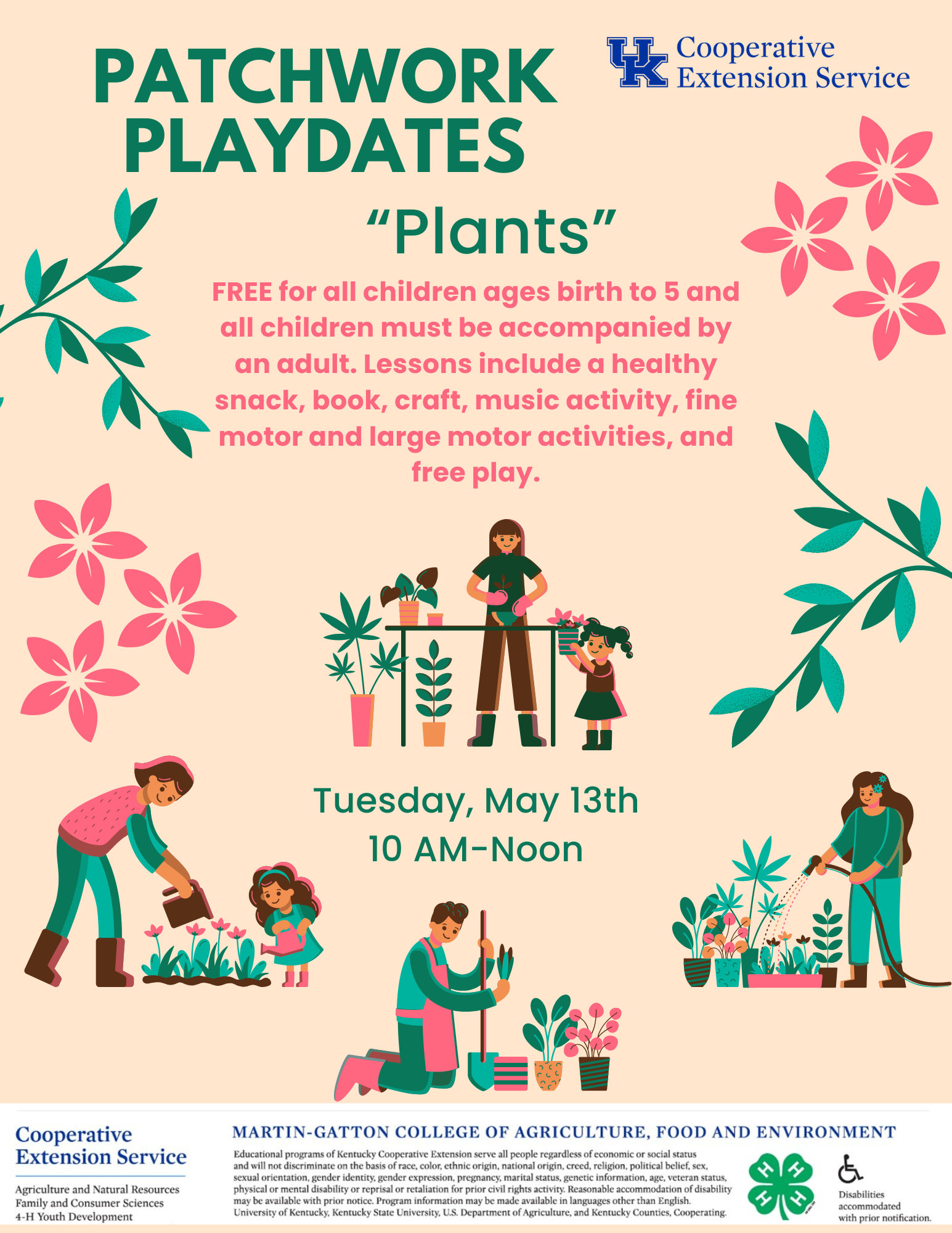 Patchwork Playdate Flyer