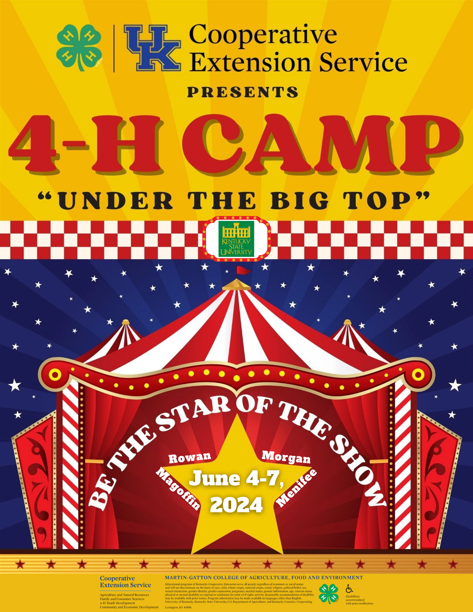 4-H Camp flyer