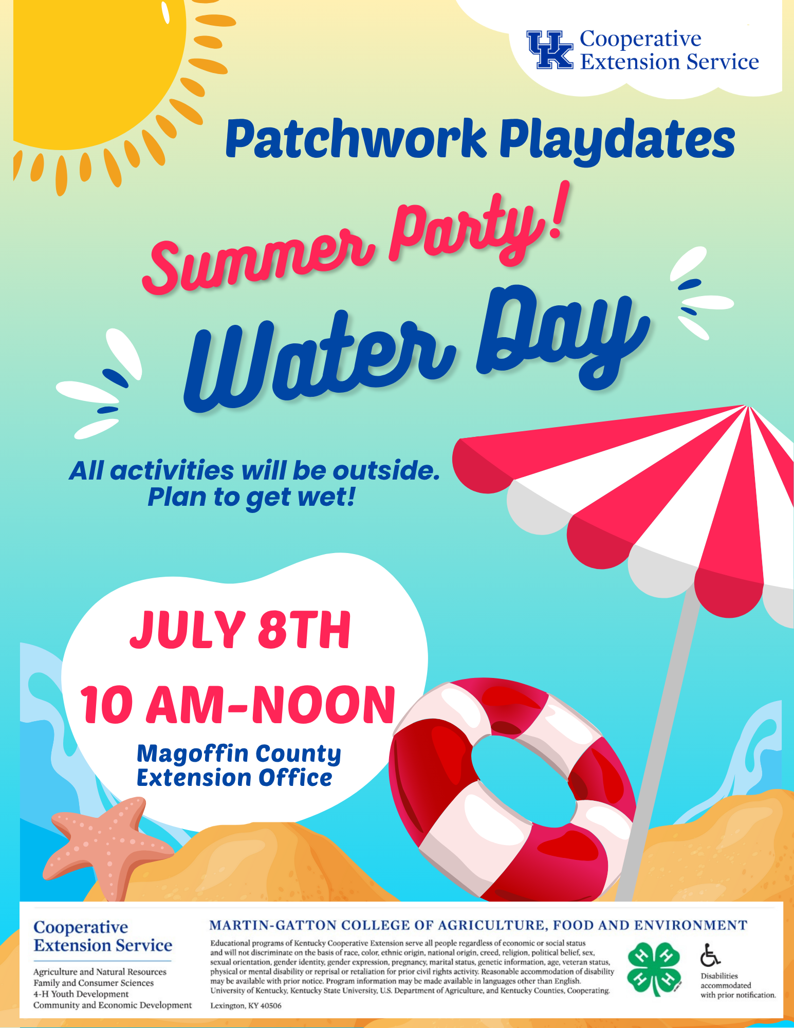 picture of playdates flyer