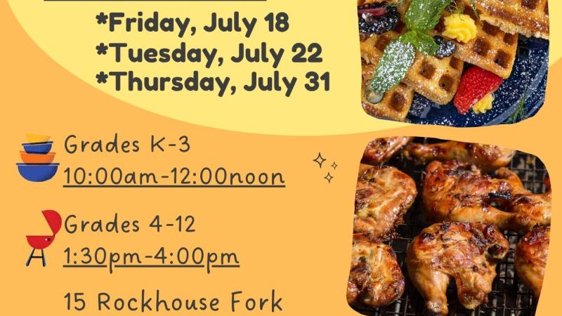 4-H Cooking Class for Kids Flyer