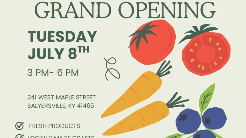 Farmers' Market Grand Opening Flyer